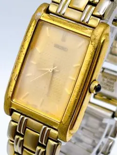 SEIKO セイコー 腕時計 稼働品 V701-5J00 電池交換済 ベージュ - メルカリ