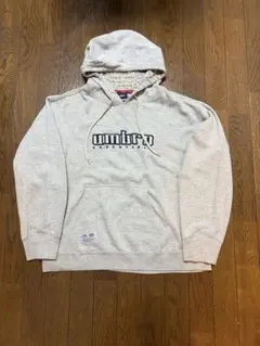 00s UNBRO スウェット パーカー ロゴ イングランド グレー y2k