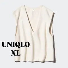 ユニクロ　3DスフレヤーンＶネックベスト　XL
