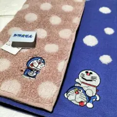 新品ドラえもんタイム風呂 DORAEMON水玉 ハンドタオル藤子不二雄先生ドット