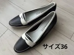 【新品・未使用】コンビパンプス　ダークブラウン✖️クリーム