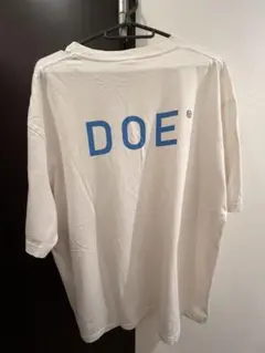 DOE バックプリント Tシャツ ホワイト XXL