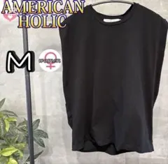 AMERICAN HOLIC 吸水速乾 フレンチスリーブ カットプルオーバー M