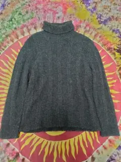 ハイネックセーター グレー