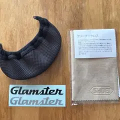 新品 SHOEI グラムスター ステッカー ＆ チンカーテン ＆ クロスセットのサムネイル