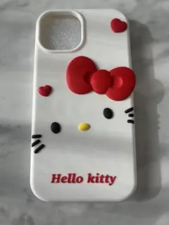 ハローキティ　フェイス　シリコン　iPhoneケース