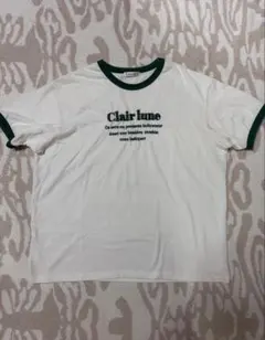 INGNI リンガーTシャツ ホワイト グリーン