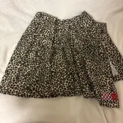 y2k パンク 平成ギャル グランジ ヒョウ柄 スカート レイヤード用