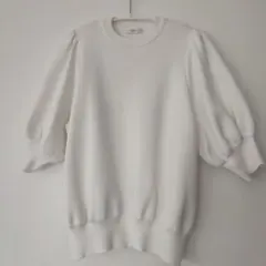 yori 白　パフスリーブニット　半袖のサムネイル