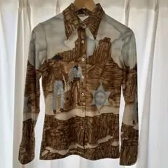 Neiman Marcus 70s ヴィンテージ カウボーイ柄シャツ