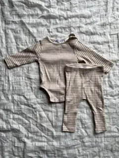 ZARA ストライプロンパース・レギンスセット 1-3ヶ月