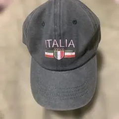 ITALIA 刺繍 ベースボールキャップ カーキ美品！