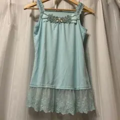 axes femme キャミソール ライトブルー レースのサムネイル