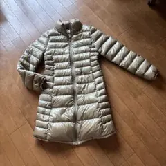 UNIQLO プレミアムダウン ウルトラライト ロングダウン Aライン　カーキ