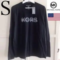 レア 新品 マイケルコース USA メンズ ロング Tシャツ 長袖 S 黒