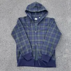 00s old uniqlo double zip hoodie y2k