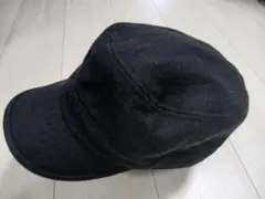 ウールワークキャップ レザーストラップ付き