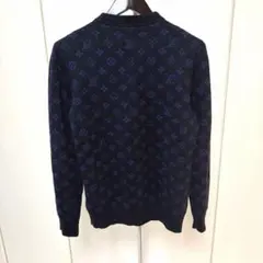 【超美品】Louis Vuitton ネイビー クルーネックセーターのサムネイル