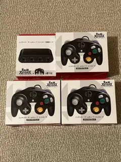 新品未開封｜ゲームキューブコントローラ接続タップ・コントローラ スマブラブラック