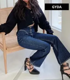 最終値下げ　GYDA ハイウエストフレアデニム