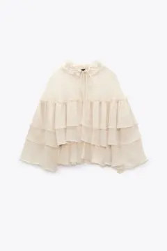 ZARA フリルブラウス