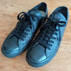 CONVERSE ALL STAR レザー オールブラック 28cm