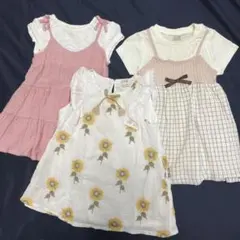 半袖ワンピース3点セット(petit main)