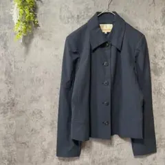 トラサルディ　ボタンシャツ　ジャケット　薄手　ウール　羽織り　セミフォーマル　S