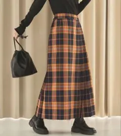 coenチェックスカート