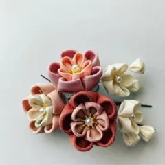 つまみ細工髪飾り No.51  ハンドメイド