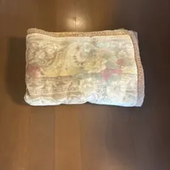 西川 毛布 シングル 花柄 ベージュ系 寝具