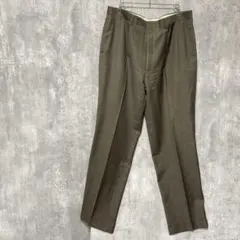 ブラウン スラックス ウール混合　メンズ　ビジネスオフィス　通勤　高見え