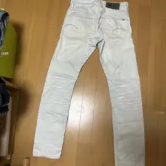 薄いブルーデニム スリムフィット 5つボタンのサムネイル