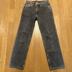 極美品】80s-90s EDWIN USA製 先染めブラックデニム W30