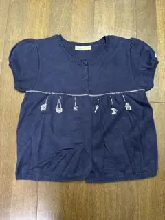 fdash(familiarファミリア)ネイビー カーディガン　140cm