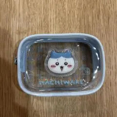 ちいかわぷっくりクリアミニポーチ　ハチワレ