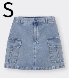 美品☆GU カーゴミニスカート　S