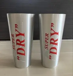 SUPER DRY ロゴ入りタンブラー 2個セット