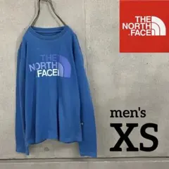 ノースフェイス　ロンT ブルー　メンズXS