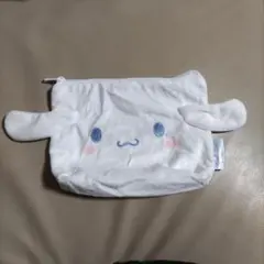 サンリオふわふわFace台形ポーチ　　シナモロール