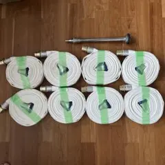 [未使用品]キンパイホース 消防ホース 消火栓ホース40x15m 8本セット 未使用品]キンパイホース 消防ホース 消火栓ホース40x15m 8本セット