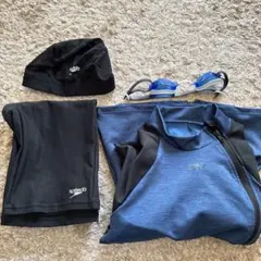 speedo 水着　Ｌサイズ　水着上下　スイムキャップ　ゴーグル　4点セット