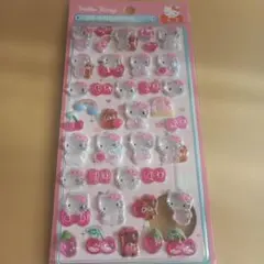 キティちゃん ボンボンドロップシール 3Dシール 硬いタイプ