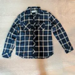 T&C Surf Designs 長袖 ネルシャツ ブルー系チェック 160