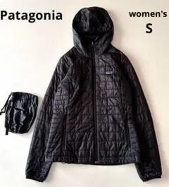 c*n様 状態◉パタゴニア　ナノパフ フーディー プリマロフトレディースS