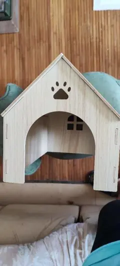 モンシェリ 室内用ストライプペットハウス クッション付 - メルカリ