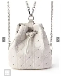 GRL 2Wayキルティングスタッズリュック dd455