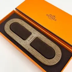 HERMES　エルメス　ウッド×シェル　シェーヌダンクル　スカーフリング　箱
