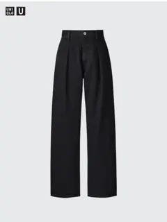 UNIQLO U デニムタックパンツ　ブラック