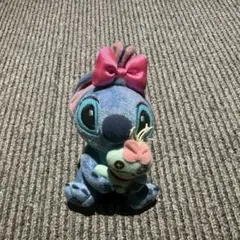 ディズニーストア スティッチ＆スクランプぬいぐるみキーホルダー